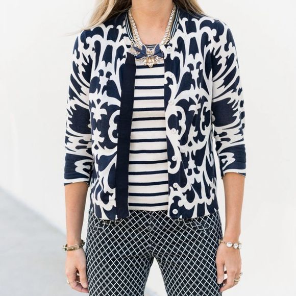 J. Crew Sweaters - J. Crew | Bold Patterned Cardigan | Size Small